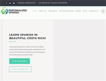 Tablet Screenshot of personalizedspanish.com